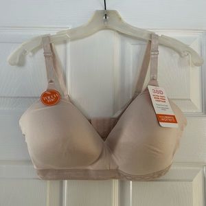 NWT Warner’s Blissful Benefits Bra 38D Beige